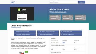 Everything on allens.litmos.com. Litmos - Send list of domains. - horde