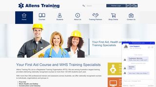 First aid Training and partnerships, online whitecard