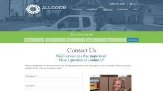 Contact Allgood Pest Solutions Today