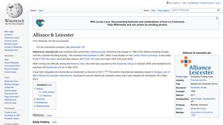 Alliance & Leicester - Wikipedia