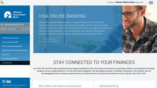 HOA Online Banking | Alliance Association Bank