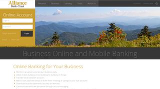 Business Online and Mobile Banking | Alliance Bank & Trust