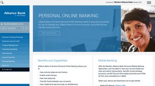 Personal Online Banking | Alliance Bank of Arizona