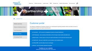 Customer Portal | Online services - Alliance Healthcare