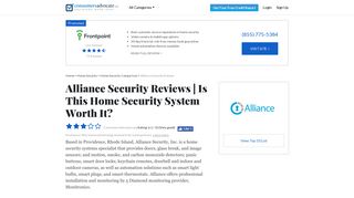 Alliance Security Review | Ratings, Plans, Costs and More!