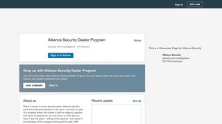 Alliance Security Dealer Program | LinkedIn