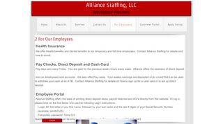 Our Employees - Alliance Staffing, LLC