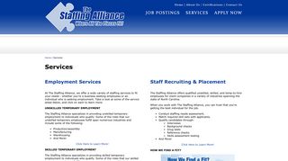 The Staffing Alliance :: Services