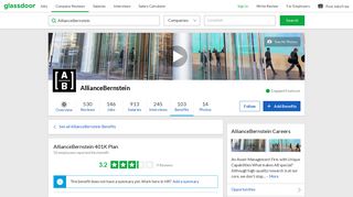 AllianceBernstein Employee Benefit: 401K Plan | Glassdoor