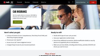 Car insurance - a range of covers to suit your budget - NAB