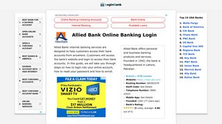 Allied Bank Online Banking Login - Login Bank