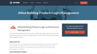 Allied Building Products Login Management - Team Password Manager