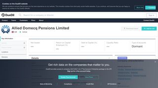 Allied Domecq Pensions Limited in GB | Key Information | DueDil