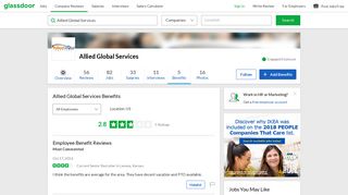 Allied Global Services Employee Benefits and Perks | Glassdoor