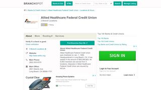 Allied Healthcare FCU - 3 Locations, Hours, Phone Numbers …