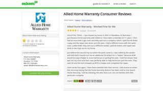 Top 10 Reviews of Allied Home Warranty