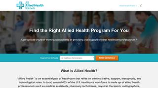 All Allied Health Schools | Find Health Schools & Programs