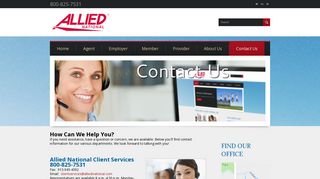 Contact Us - Allied National