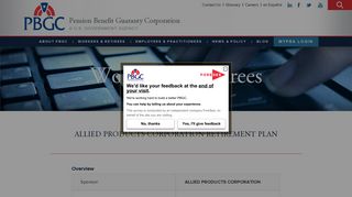 ALLIED PRODUCTS CORPORATION RETIREMENT PLAN | Pension ...