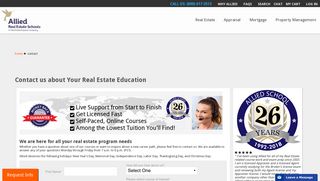 Allied Real Estate School Contact Information - Real Estate License