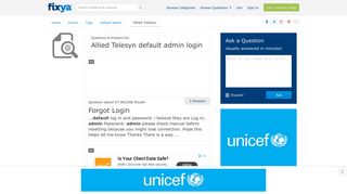 Allied Telesyn default admin login Questions & Answers (with ...