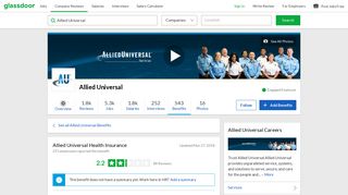 Allied Universal Employee Benefit: Health Insurance | Glassdoor