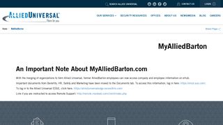 MyAlliedBarton | Allied Universal