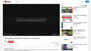 TEAM Software: eHub Mobile for Supervisors and Employees - YouTube