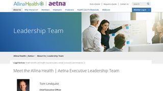 Leadership Team | Allina Health Aetna