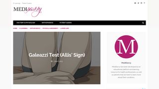 Galeazzi Test (Allis' Sign) | MediSavvy