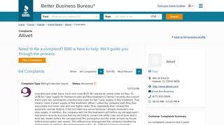 Allivet | Complaints | Better Business Bureau® Profile