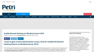 Enable Remote Desktop in Windows Server 2012 - BWW Media Group