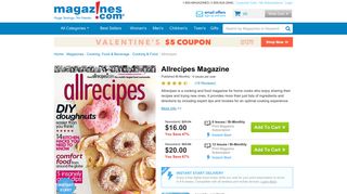 Allrecipes Magazine Subscription Discount | Magazines.com