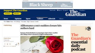AllRomance.com's sudden closure hits authors hard | Books | The ...