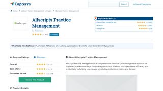 Allscripts Practice Management Reviews and Pricing - 2019 - Capterra