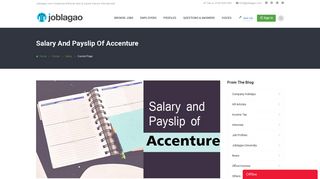 Salary and Payslip of Accenture – Joblagao.com