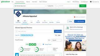 Allstate Appraisal Reviews | Glassdoor