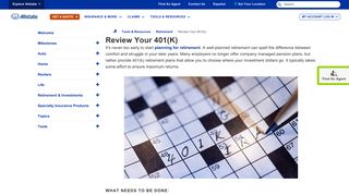 Review Your 401(k)—Allstate