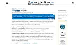 Allstate Application, Jobs & Careers Online - Job-Applications.com