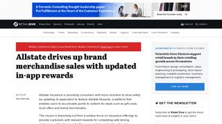 Allstate drives up brand merchandise sales with updated in-app rewards