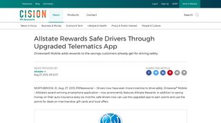 Allstate Rewards Safe Drivers Through Upgraded Telematics App