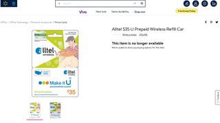 Alltel $35 U Prepaid Wireless Refill Car - Walmart.com
