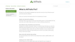 What is AllTrails Pro? : AllTrails