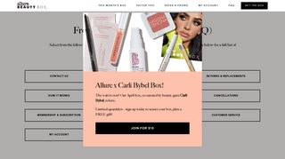 Allure Beauty Box | FAQ - Allure Subscription