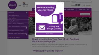 Medicare Advantage in South Carolina | Allwell from Absolute Total Care