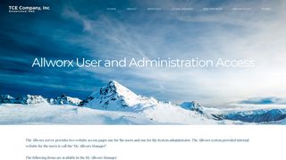 Allworx User and Administration Access - TCE Company, Inc