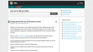 Getting started with your ALLXS parent account : Allxs