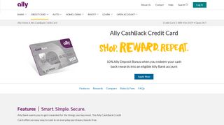 Ally CashBack Credit Card: Simple Cash Back Rewards | Ally Bank