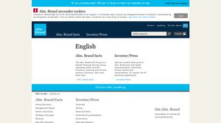 English site - Alm. Brand