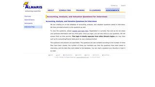 Almaris: Accounting, Analysis, and Valuation Questions for Interviews